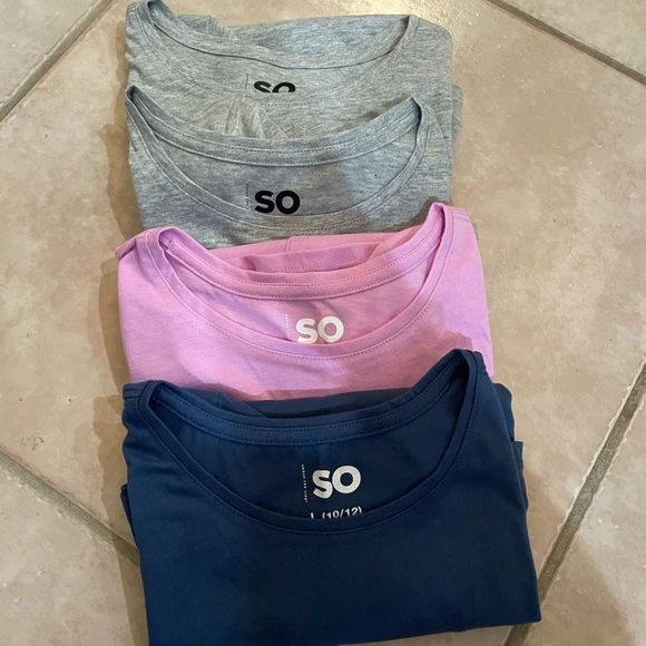 SO Tops - SO large 10/12 bundle of 4 t shirts brand new